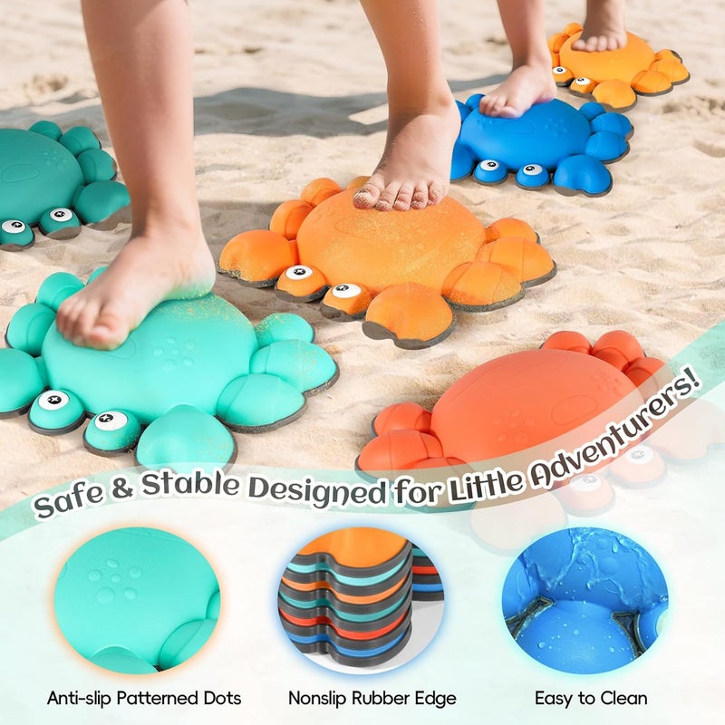 TOPNEW Stepping Stones for Kids, Non-Slip Balance Stepping Stones for Promoting Children's Coordination Skills, Toddler Stepping Stones Obstacle Course for Kids Age 3 4 5 6 7+ - Image 4